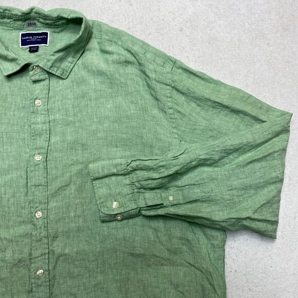 Charles Tyrwhitt Green Men's Shirt - Picture 4 of 11